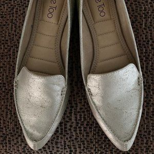 Me Too Gold Audra Pointed Toe Flats